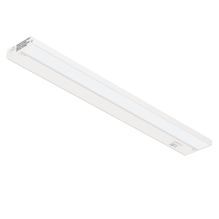 Inlight IN 0210 3 24 Inch 3 Color Levels Dimmable LED Under Cabinet Lighting 2700K 3000K 4000K Finish White